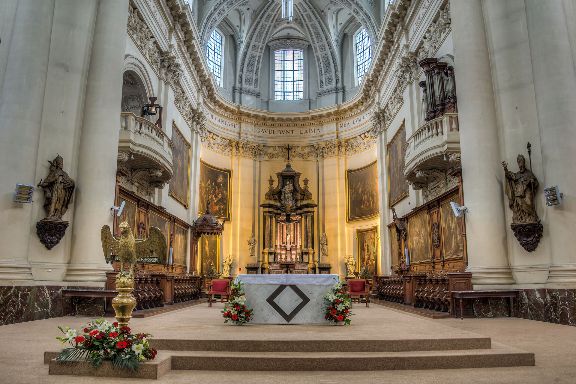 Cathédrale Saint-Aubain - édifice catholique - XVIIIème siècle - diocèse de Namur
