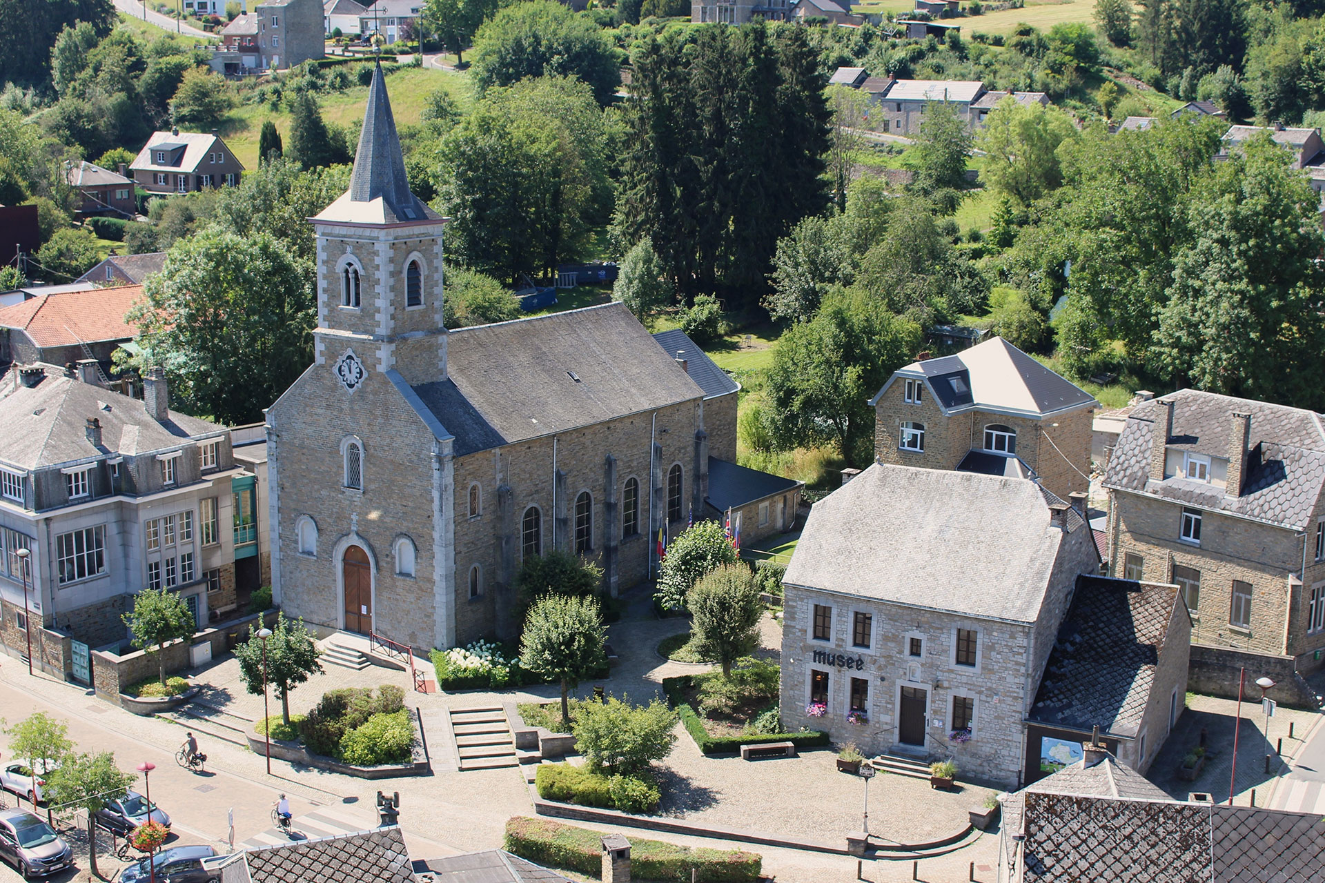 Musée - Pays d'Ourthe-Amblève - Comblain-au-Pont - vue aérienne