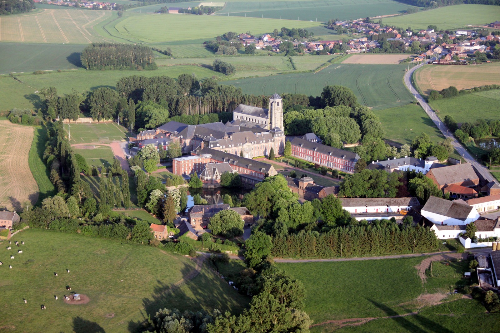 Abbaye de Bonne-Espérance - Vue aérienne