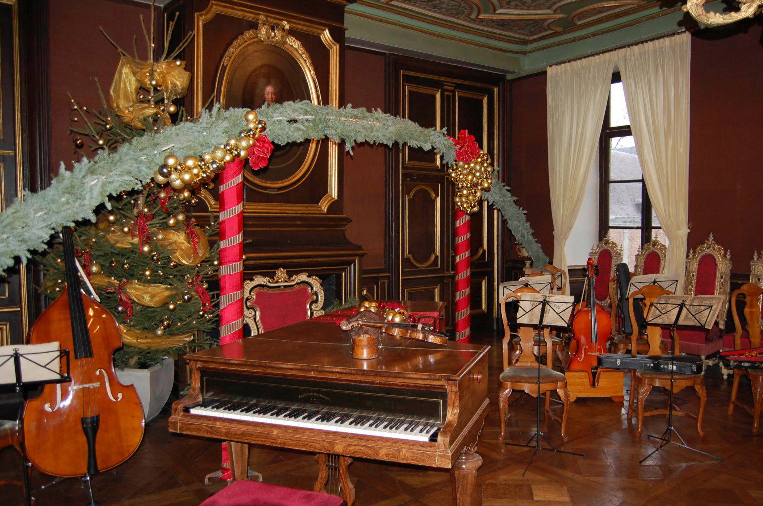 Salle de musique au Château de Modave