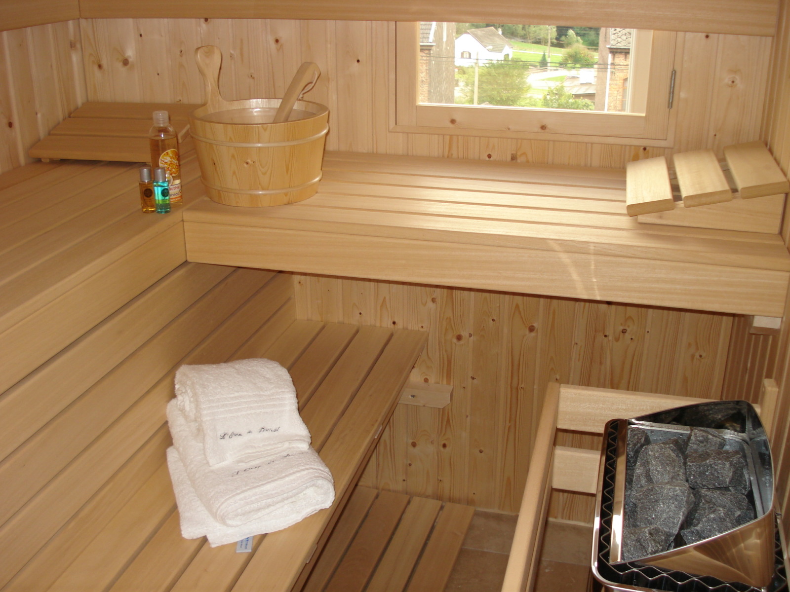 Sauna dans le meublé de vacances à Durbuy - Le Saphir