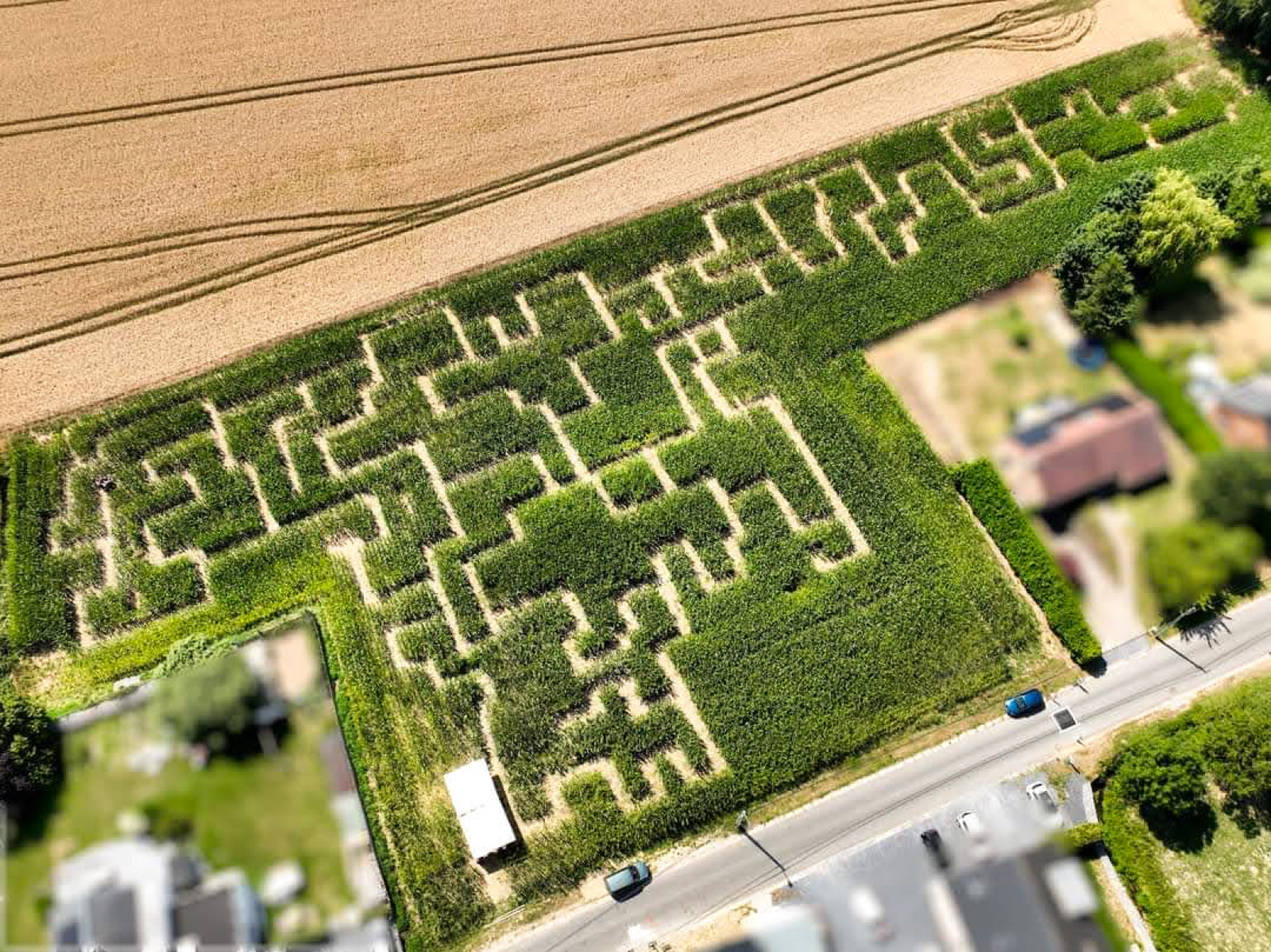 Luchtfoto labyrint