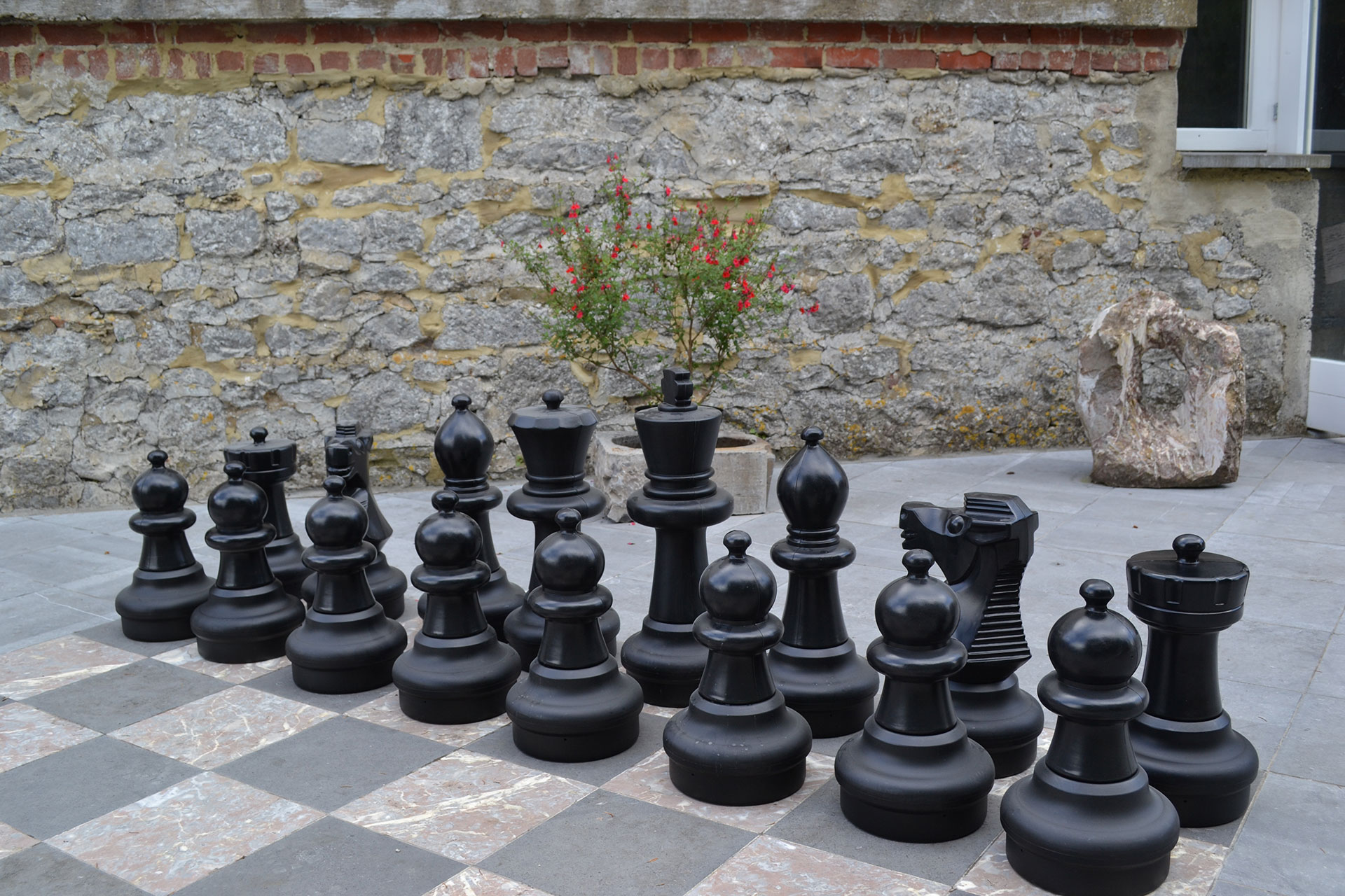 Musée du marbre - Sivry-Rance - Aire de jeux - échecs
