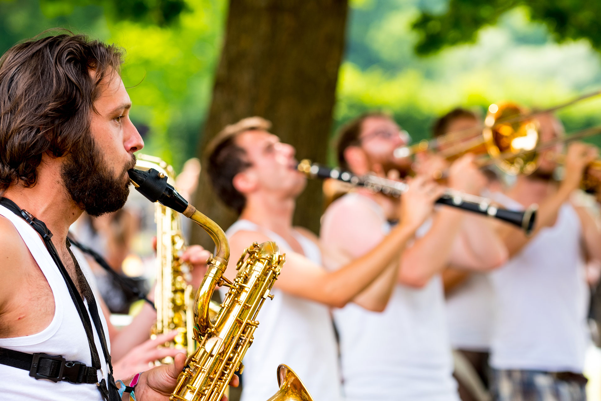 Festival - Jazz - Saxophone - Trompette - parc
