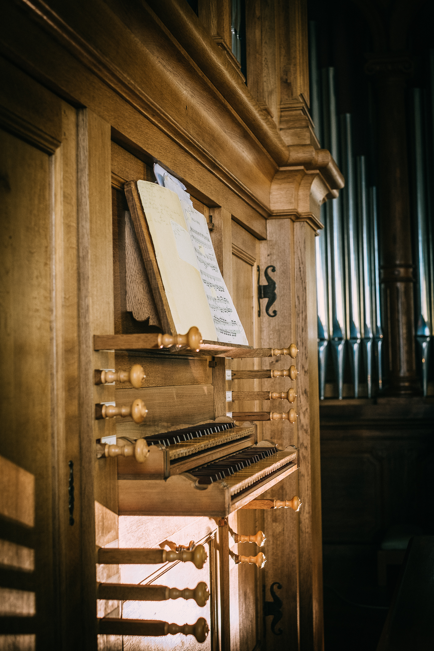 Photo d'un orgue d'église