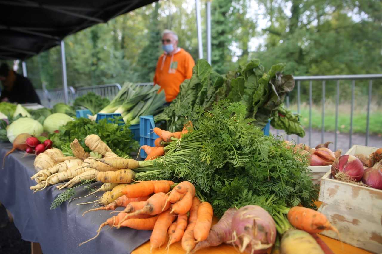 Market vegetable stall