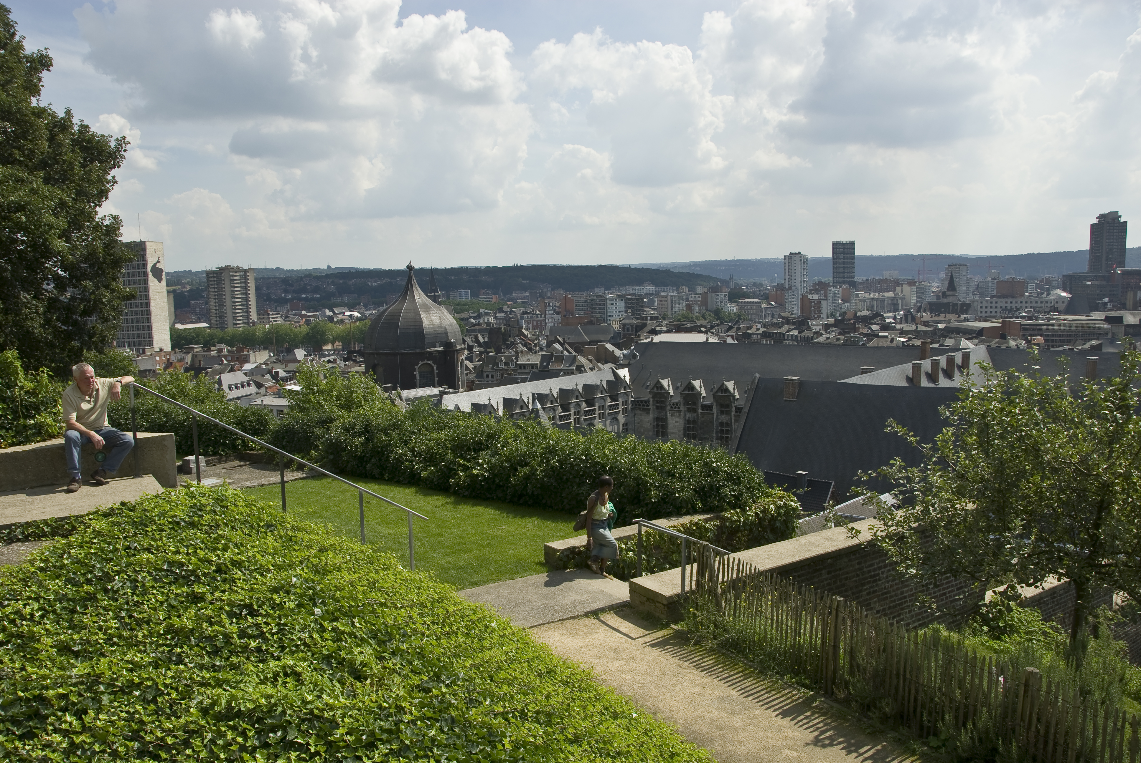 Panoramic view from the Liège Citadel 