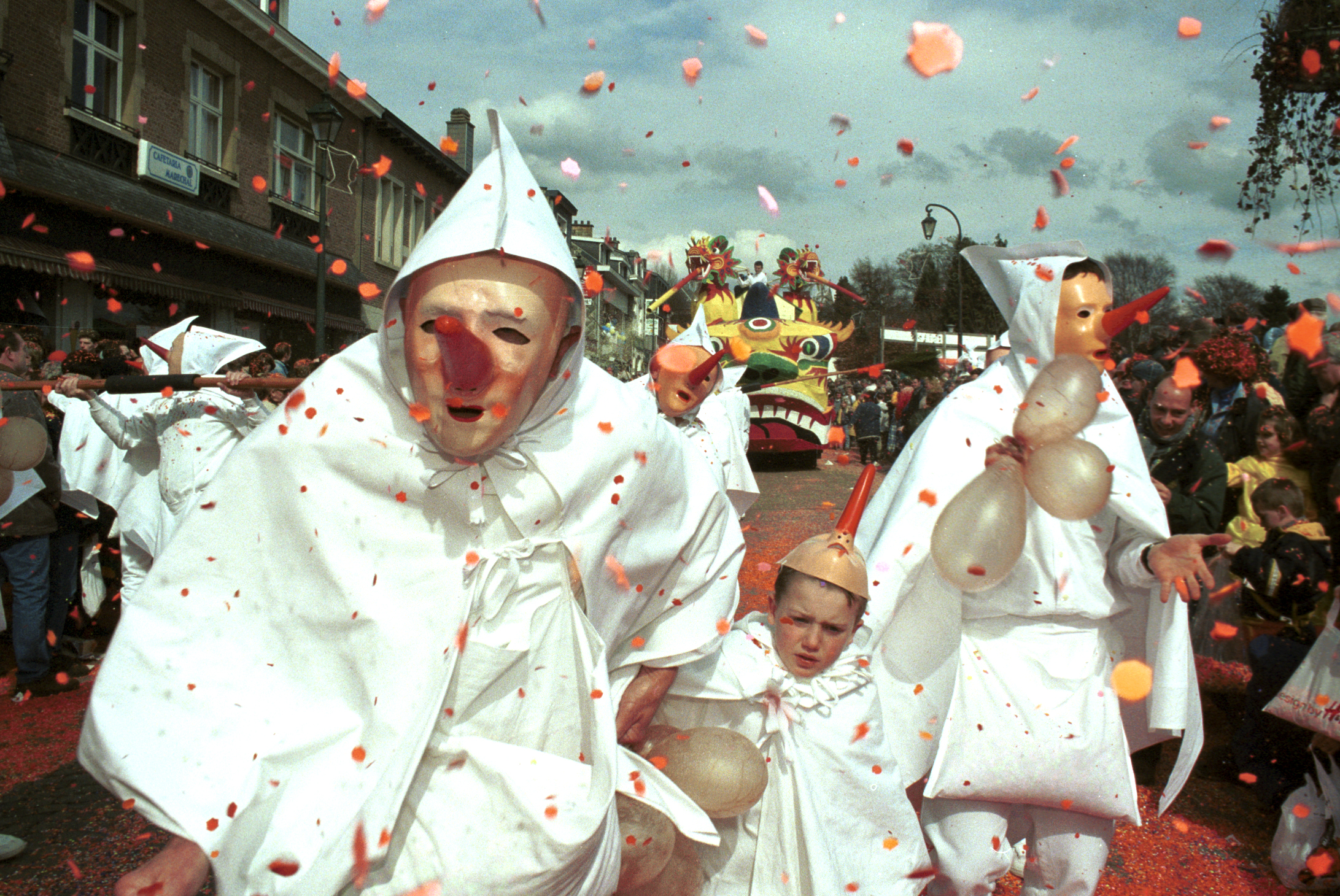 Twee Blancs-Moussis op het carnaval van Stavelot