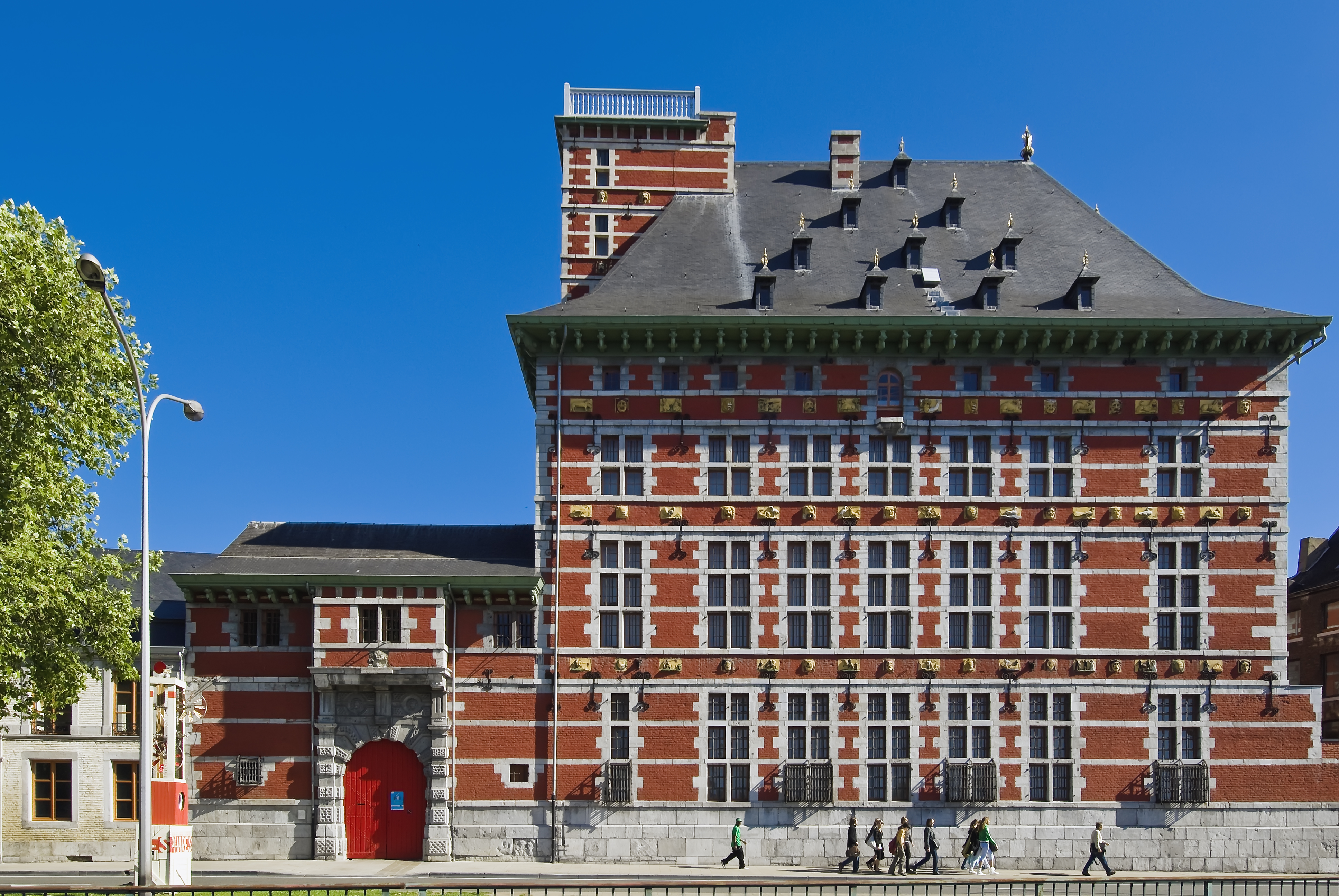 Plan de face de la façade du Grand Curtius à Liège 