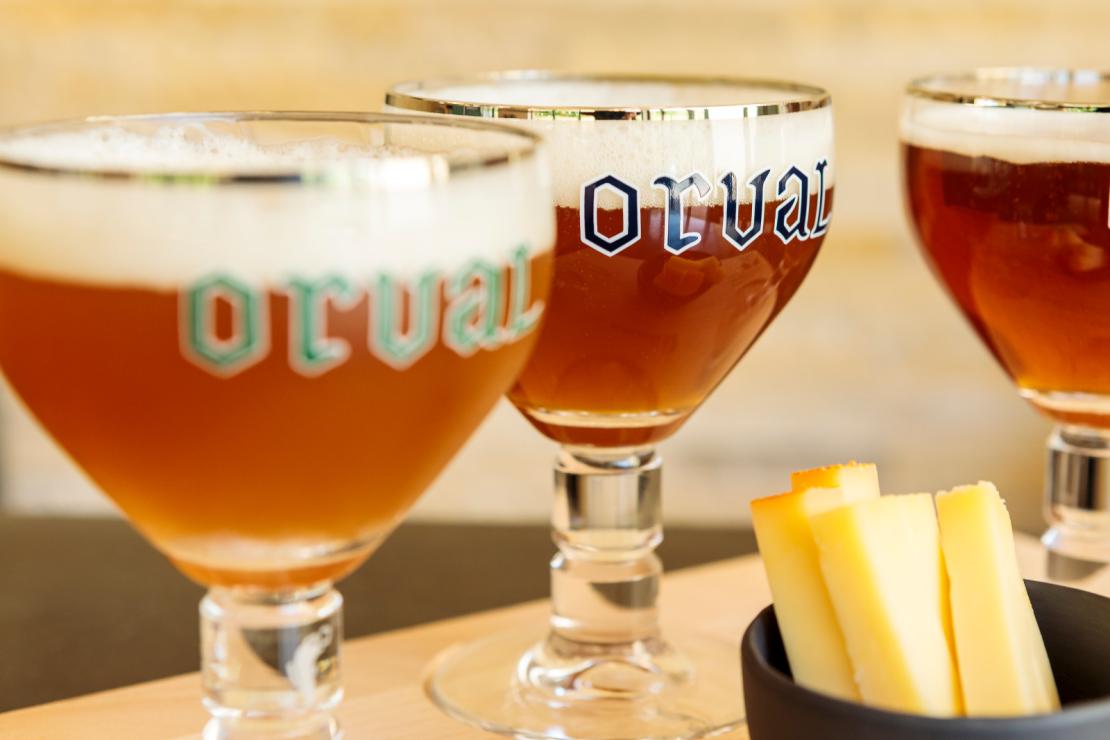 Fromage et un Orval - Bière de l'Abbaye d'Orval à Florenville