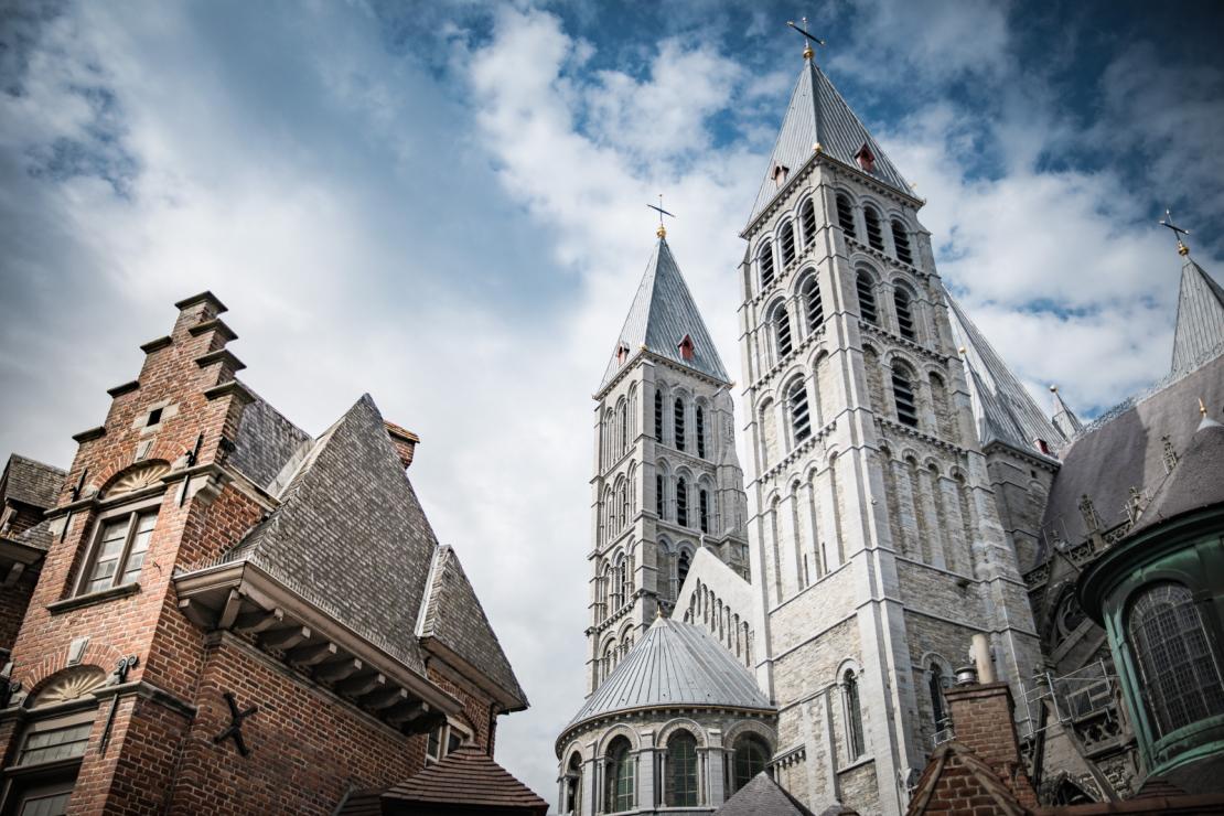 Vue sur cathédrale de Tournai