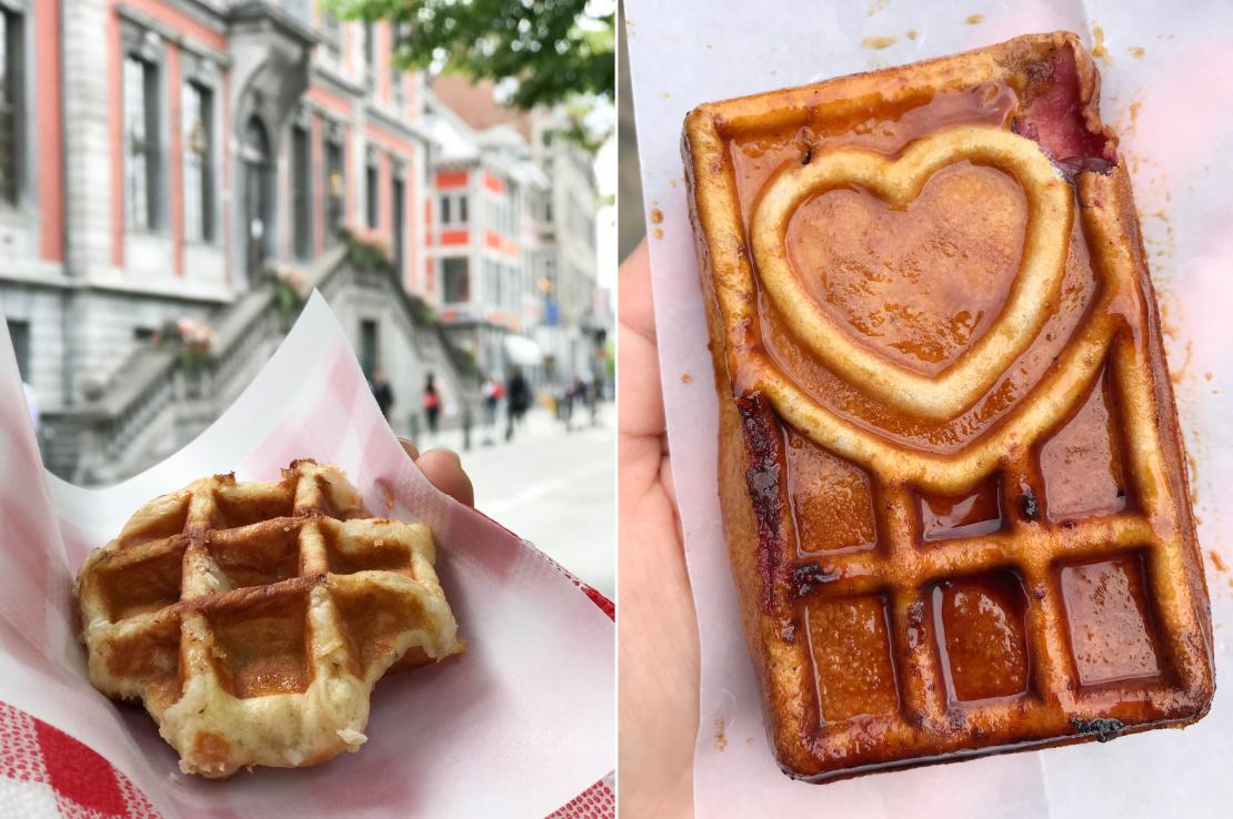Gaufre de Liège nature et aux fruits