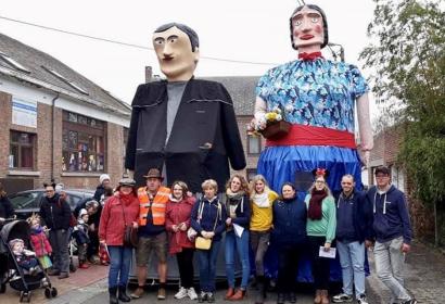 Villers-la-Ville carnival's giant puppets