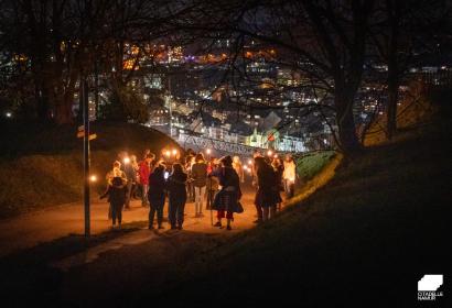 Torchlight walk at the Citadel of Namur led by a historical character