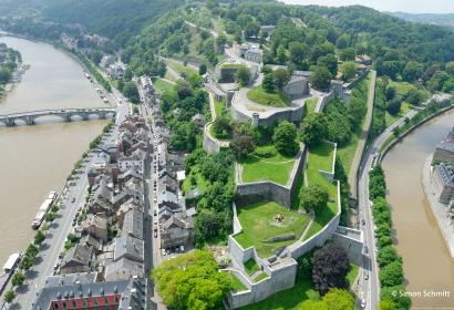 Citadelle - Namur - Photo aérienne - été - Wallonie insolite