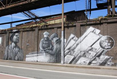 Street Art - Itinéraire Porte Ouest – Métro aérien - Wallonie insolite