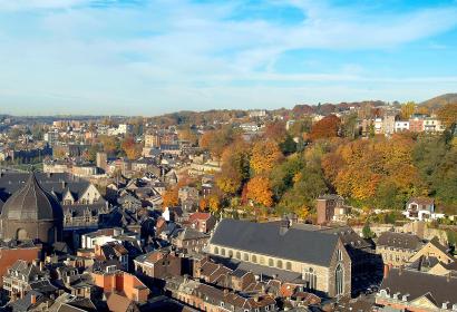 Vue panoramique du cœur historique de Liège depuis les coteaux de la citadelle
