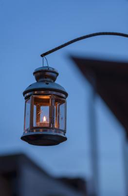 Lantern at a Christmas market