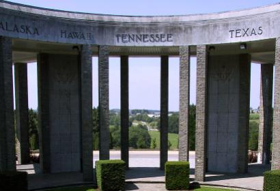 Photo of the American Mardasson Memorial in Bastogne