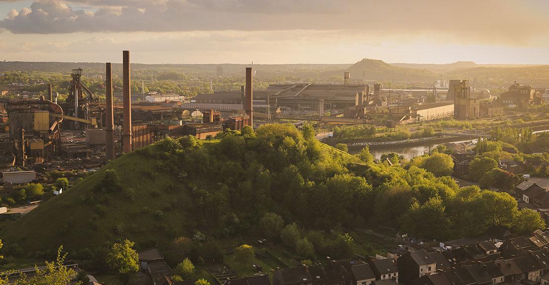Charleroi - point de vue - paysage industriel - boucle noire