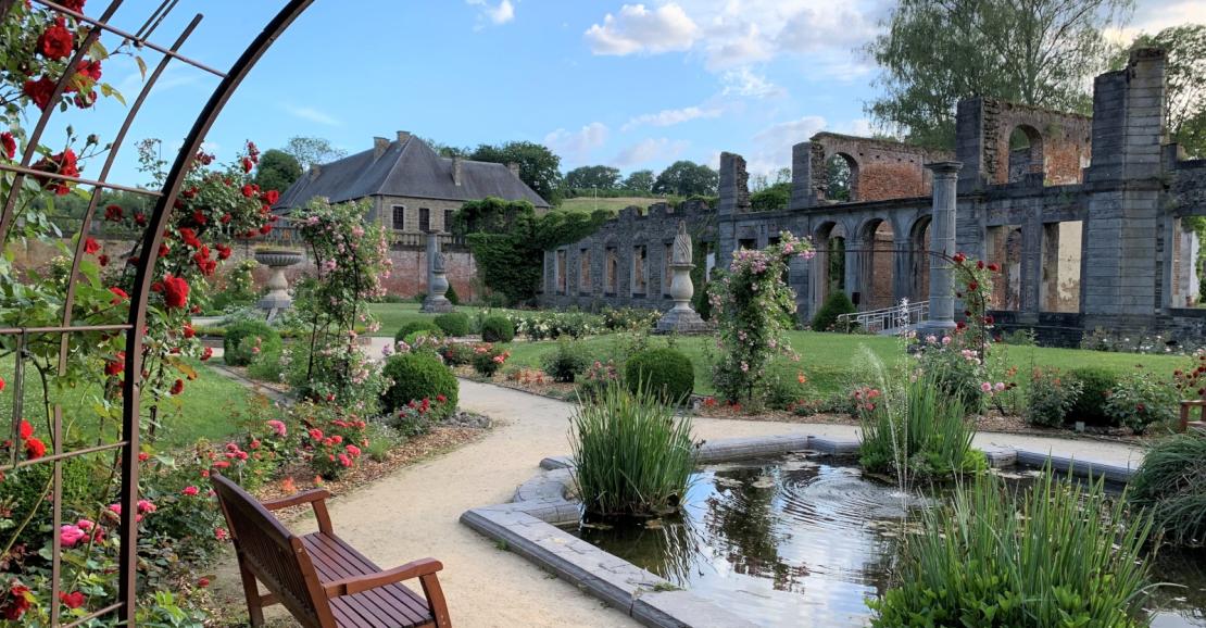 Les jardins de l'Abbaye de Villers-la-Ville en Wallonie - Site architectural exceptionnel en Europe